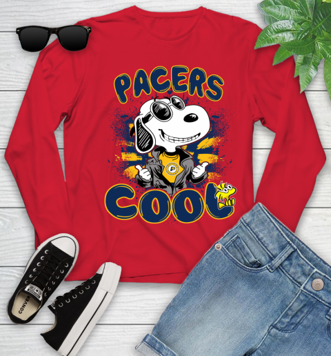 NBA Basketball Indiana Pacers Cool Snoopy Shirt Youth Long Sleeve 10