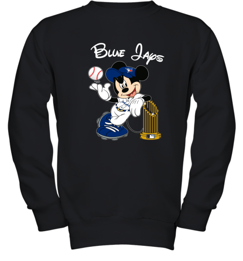 Toronto Blue Jays Mickey Taking The Trophy MLB 2019 Youth Sweatshirt