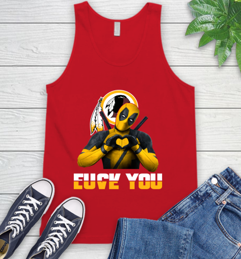NHL Washington Redskins Deadpool Love You Fuck You Football Sports Tank Top 5