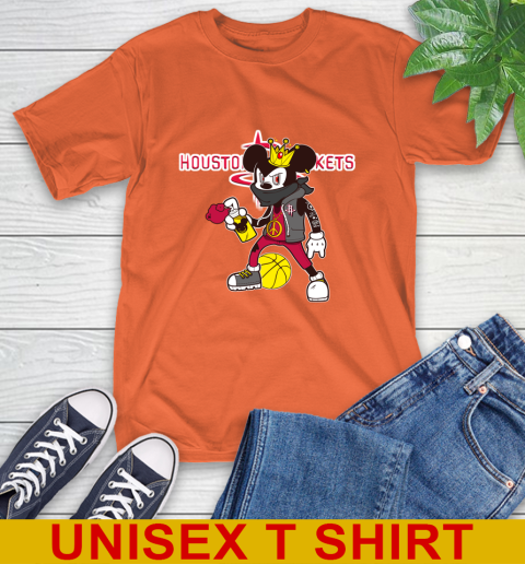 Houston Rockets NBA Basketball Mickey Peace Sign Sports T-Shirt 5