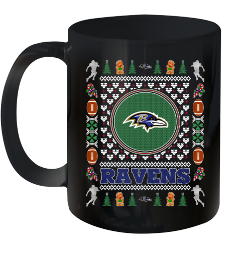 Baltimore Ravens Merry Christmas NFL Football Loyal Fan Ceramic Mug 11oz