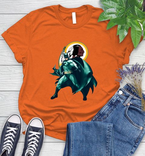 NFL Batman Football Sports Washington Redskins Women's T-Shirt 4