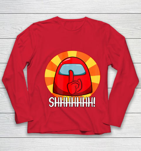 Among Us Game Shirt Cool Among Us shirt Crewmate or Impostor SHHHHHH Youth Long Sleeve 8