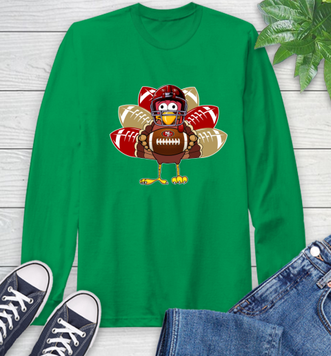 San Francisco 49ers Turkey Thanksgiving Day Long Sleeve T-Shirt 7