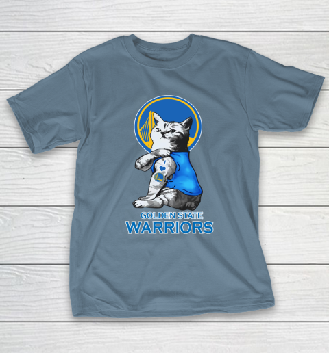NBA Basketball My Cat Loves Golden State Warriors T-Shirt 6