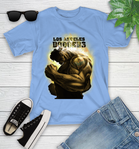 Los Angeles Dodgers MLB Baseball Hulk Marvel Avengers Sports Youth T-Shirt 15