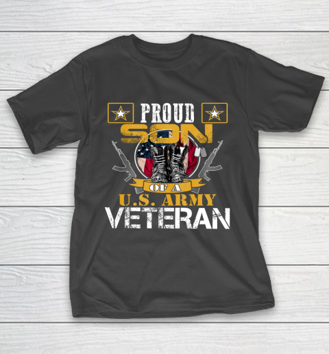 Veteran Shirt Vintage Proud Son Of A U S Army Veteran T-Shirt