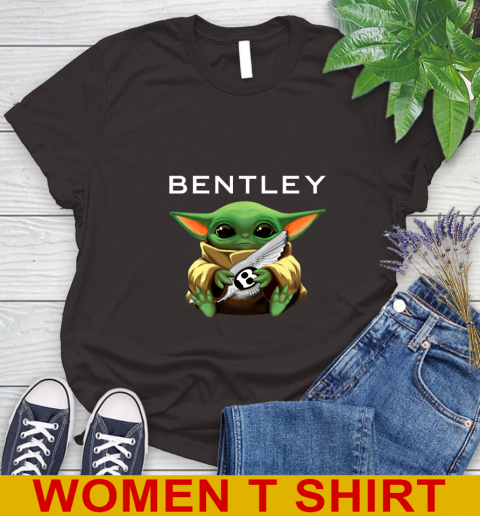 Star Wars Baby Yoda Hugs Bentley Car Shirt 93