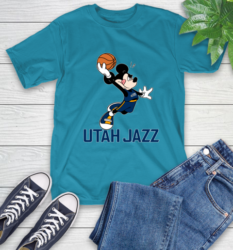 NBA Basketball Utah Jazz Cheerful Mickey Mouse Shirt T-Shirt 9