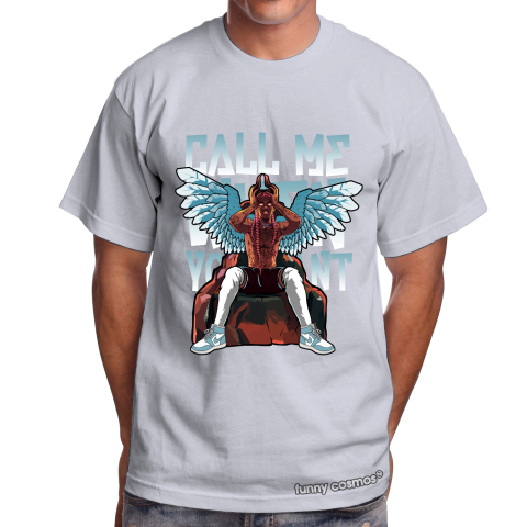 Air Jordan 1 Turbo Green Matching Sneaker Tshirt Call Me When You Want V2 Blue and White Jordan Tshirt
