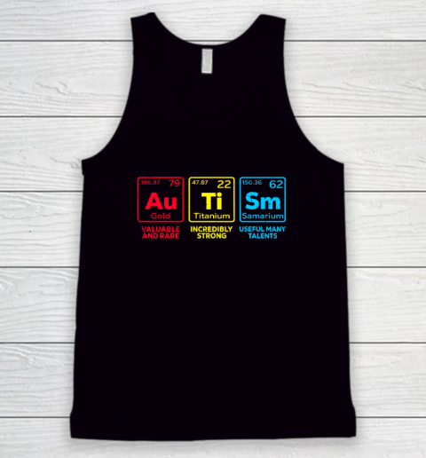 Autism Awareness Elements Periodic Table Tank Top