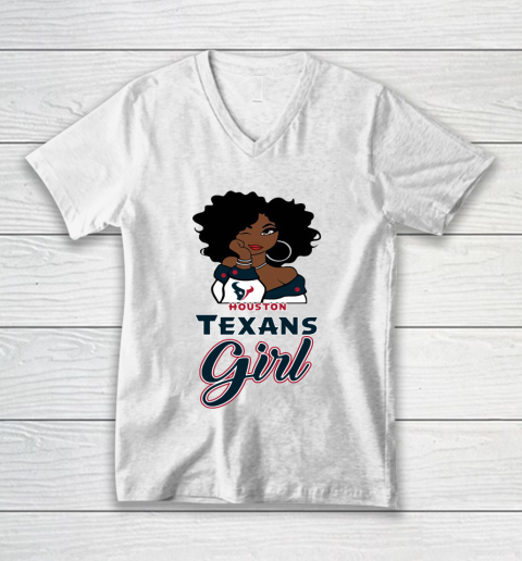 Houston Texans Girl NFL V-Neck T-Shirt 2