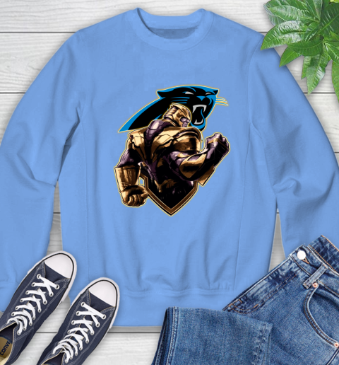 NFL Thanos Avengers Endgame Football Sports Carolina Panthers Sweatshirt 11