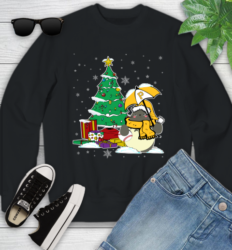 Pittsburgh Pirates MLB Baseball Cute Tonari No Totoro Christmas Sports Youth Sweatshirt