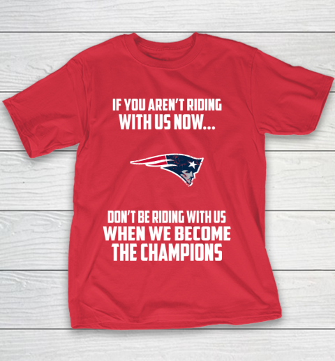 NFL New England Patriots Football We Become The Champions Youth T-Shirt 7