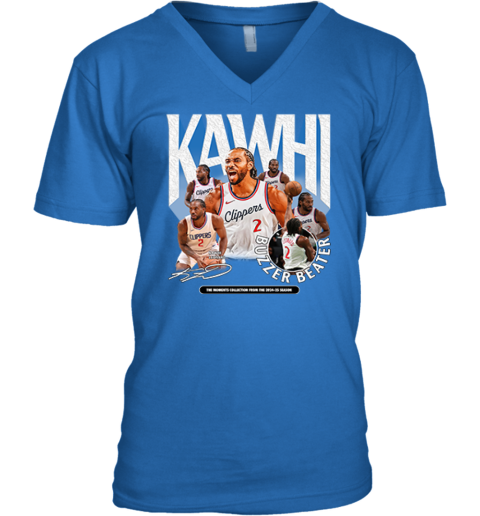 Kawhi Leonard Buzzer Beater V-Neck T-Shirt - Father Figure