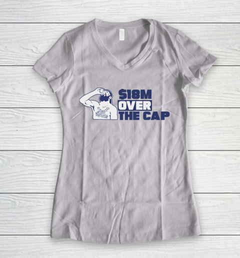 18M Over The Cap Shirt Tampa Bay Hockey Women's V-Neck T-Shirt