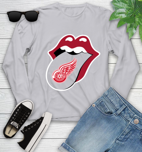 Detroit Red Wings NHL Hockey Lips I Root For My Team Adoring Fan 129