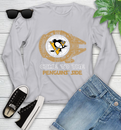 NHL Come To The Pittsburgh Penguins Wars Hockey Sports Youth Long Sleeve 5