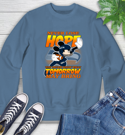 Seattle Seahawks NFL Football Mickey Disney Never Lose Hope Sweatshirt 8