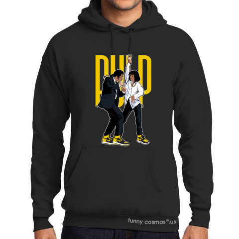 Air Jordan 1 New love Matching Sneaker Tshirt Pulp Fiction Dance Yellow and Black Jordan Tshirt