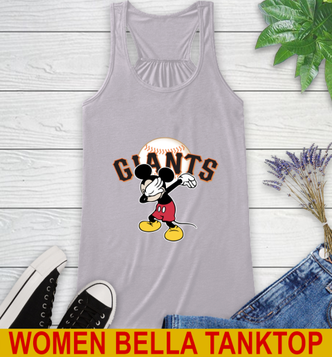 San Francisco Giants MLB Baseball Dabbing Mickey Disney Sports Racerback Tank 5
