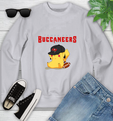 NFL Pikachu Football Tampa Bay Buccaneers Youth Sweatshirt 4
