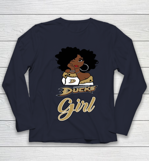 Anaheim Ducks Girl NHL Youth Long Sleeve 3