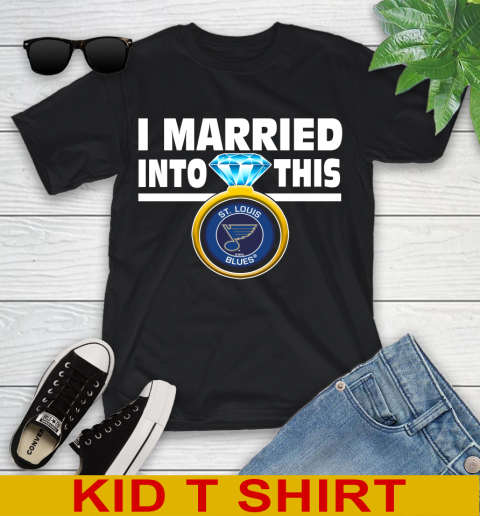 St.Louis Blues NHL Hockey I Married Into This My Team Sports Youth T-Shirt