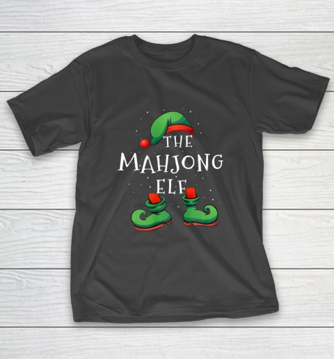 Mahjong Christmas Elf Group Matching Family Gift T-Shirt