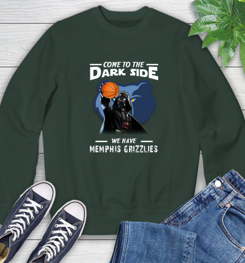NBA Come To The Dark Side We Have Memphis Grizzlies Star Wars Darth Vader Basketball Sweatshirt 12