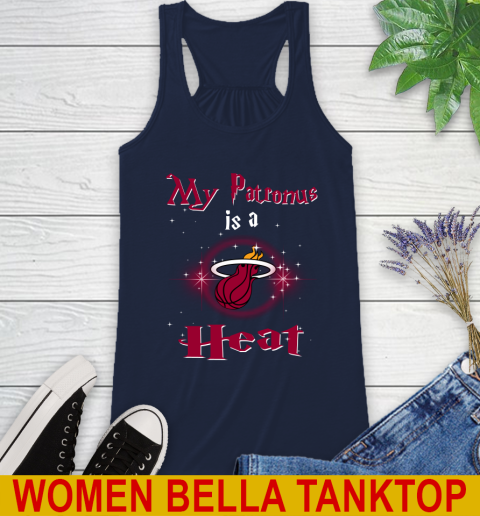 NBA Basketball Harry Potter My Patronus Is A Miami Heat Racerback Tank 9