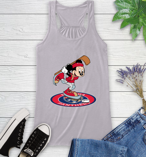NHL Hockey Florida Panthers Cheerful Mickey Disney Shirt Racerback Tank 5