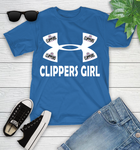 NBA LA Clippers Girl Under Armour Basketball Sports Youth T-Shirt 12