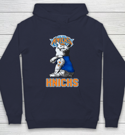 NBA Basketball My Cat Loves New York Knicks Hoodie 2