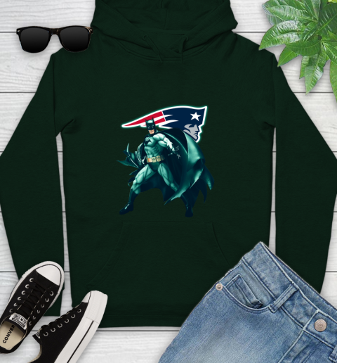 NFL Batman Football Sports New England Patriots Youth Hoodie 13