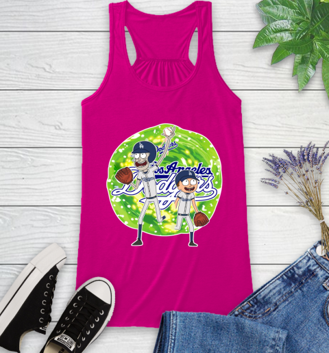 MLB Los Angeles Dodgers Rick And Morty Baseball Sports Racerback Tank 8