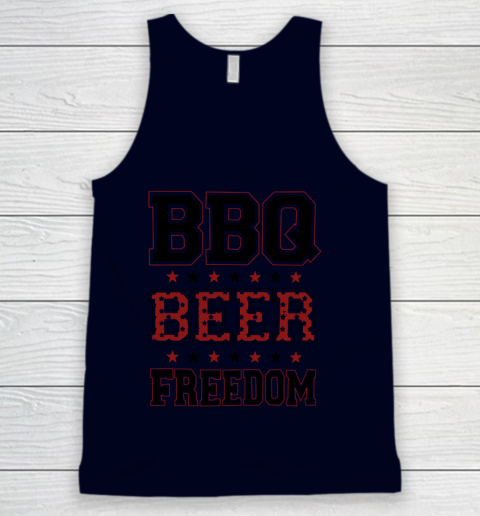 BBQ Beer Freedom Trump Fan Tank Top 3