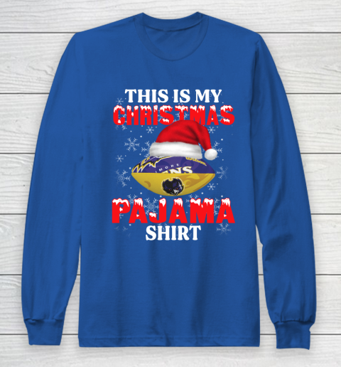 Baltimore Ravens This Is My Christmas Pajama Shirt NFL Long Sleeve T-Shirt 6
