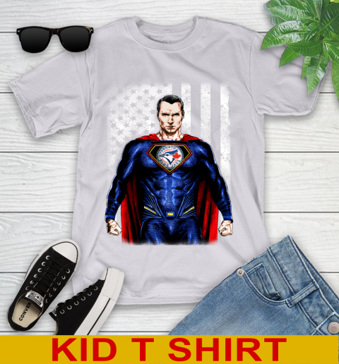 MLB Baseball Toronto Blue Jays Superman DC Shirt Youth T-Shirt 4