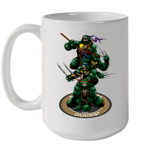 NHL Hockey Anaheim Ducks Teenage Mutant Ninja Turtles Shirt Ceramic Mug 15oz