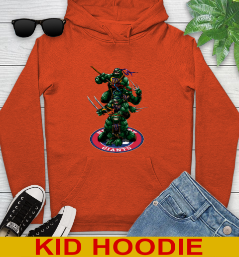 NFL Football New York Giants Teenage Mutant Ninja Turtles Shirt Youth Hoodie 5