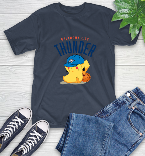 NBA Pikachu Basketball Sports Oklahoma City Thunder T-Shirt 4
