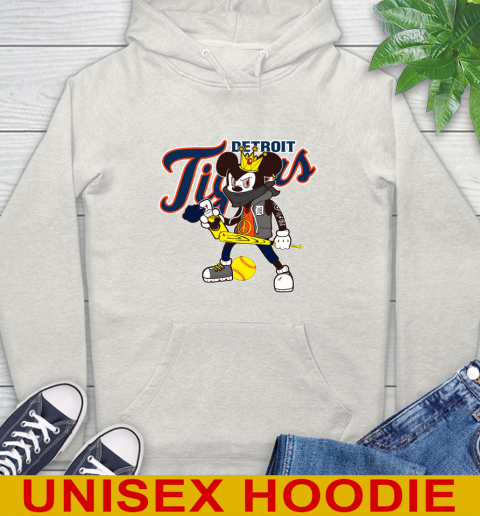 Detroit Tigers MLB Baseball Mickey Peace Sign Sports Hoodie 12