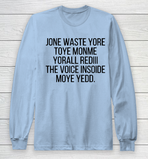 Blink 182 I Miss You Funny Jone Waste Yore Long Sleeve T-Shirt 5