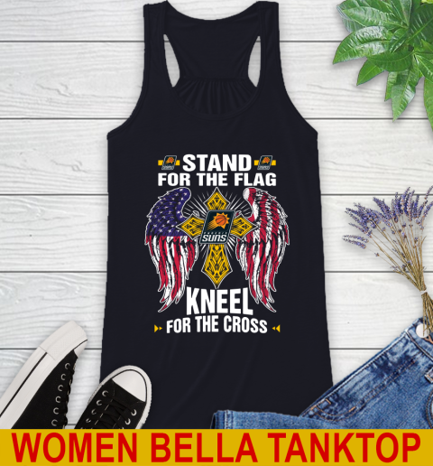 NBA Basketball Phoenix Suns Stand For Flag Kneel For The Cross Shirt Racerback Tank 8