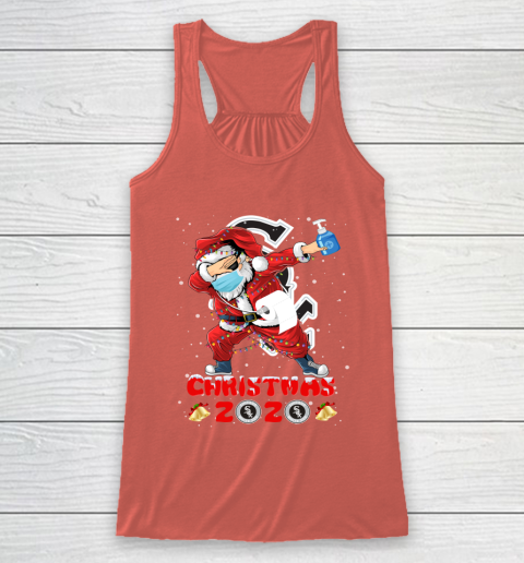 Chicago White Sox Funny Santa Claus Dabbing Christmas 2020 MLB Racerback Tank 3