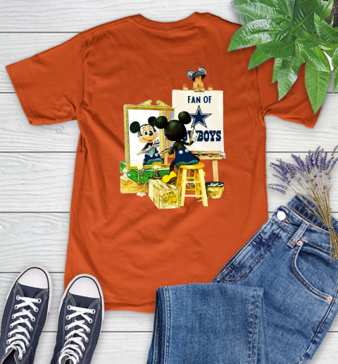 NFL Football Dallas Cowboys Mickey Drawing Shirt 84