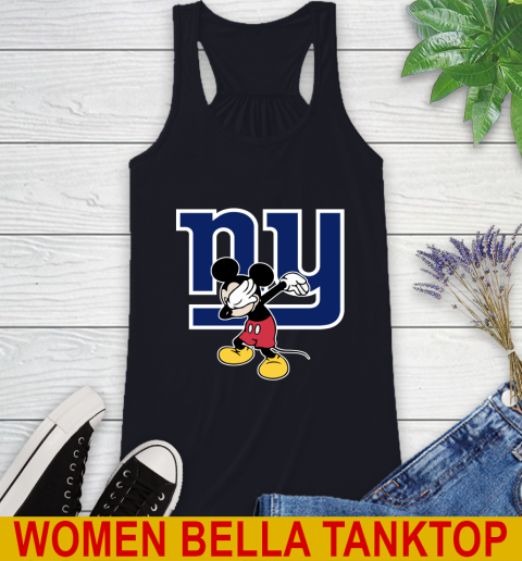 New York Giants NFL Football Dabbing Mickey Disney Sports Racerback Tank 10