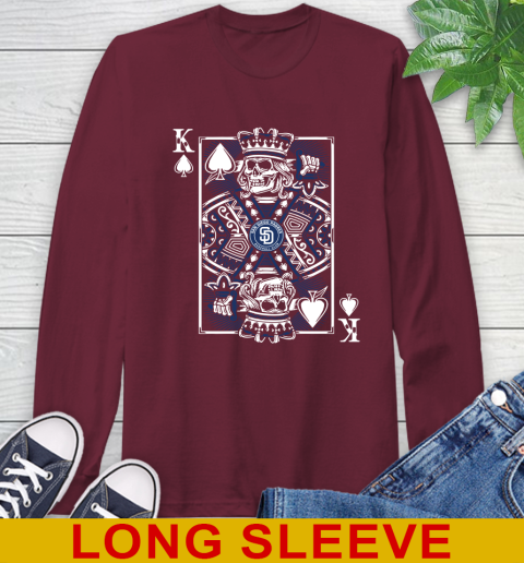San Diego Padres MLB Baseball The King Of Spades Death Cards Shirt Long Sleeve T-Shirt 7